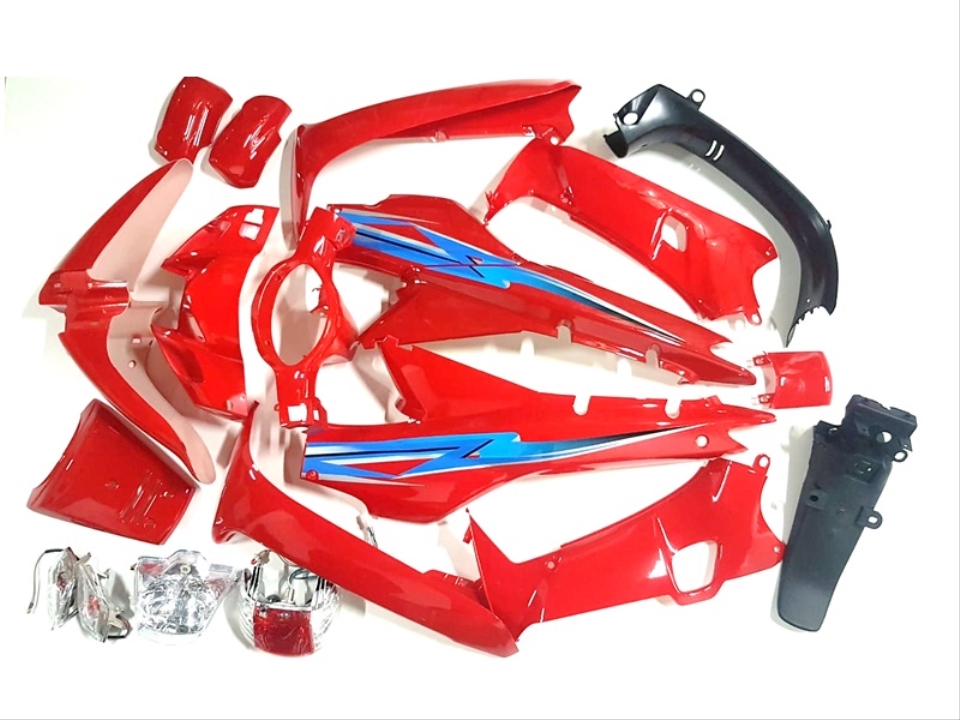 MONDİAL CUP KH 100 KAPORTA FULL SET KIRMIZI FAR+STOP+SİNYAL+STICKER