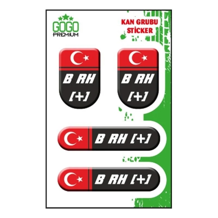 KAN GRUBU  B Rh(+) SİYAH DÖRTLÜ  DE128