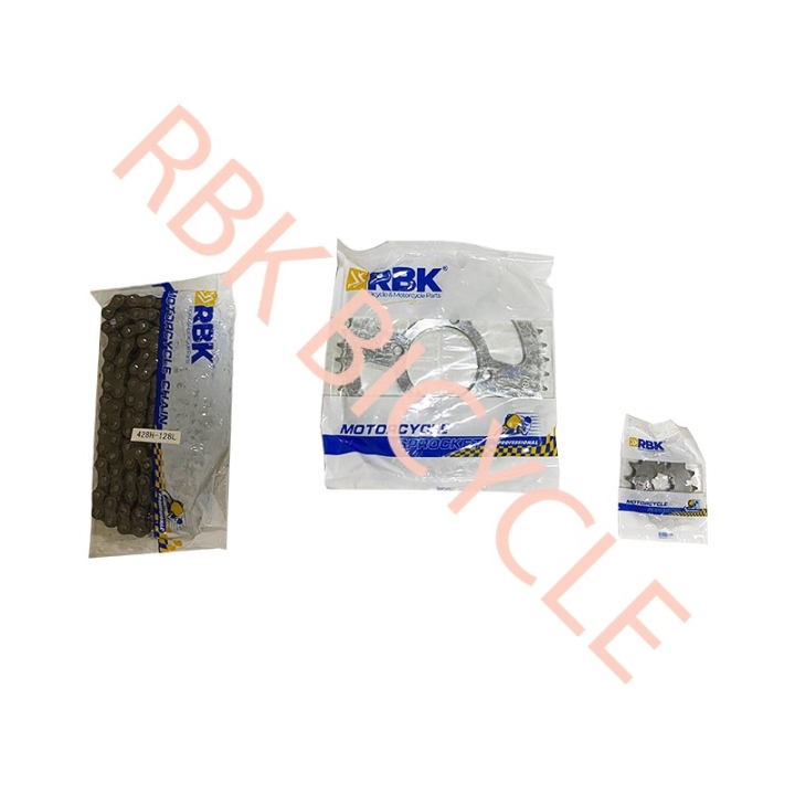YBR ZİNCİR 128L 428H ÖN DİŞLİ+ARKA DİŞLİ SET