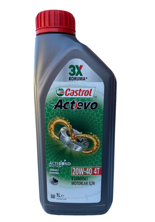 CASTROL ACTEVO ( 20W-40 ) 4T YAĞ 
